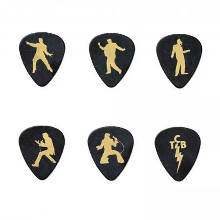 Elvis Presley Portrait Медиаторы 6шт, средние, в коробочке, Dunlop, EPPT04
