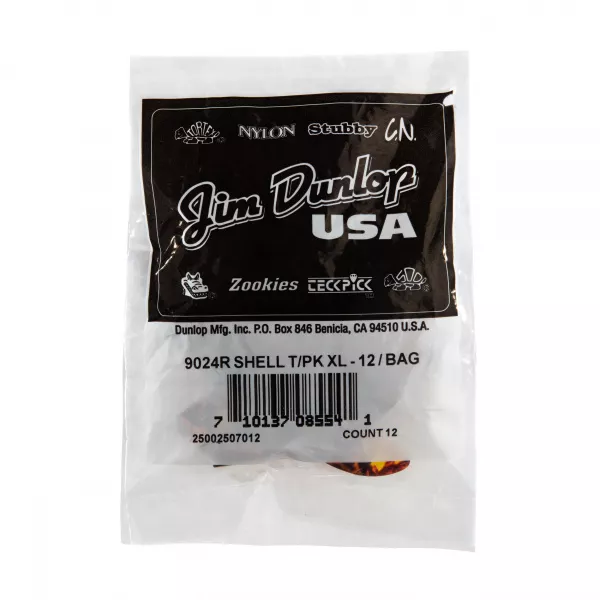 Медиаторы на большой палец 12шт, очень большие, пестрые, Dunlop, 9024R  рис.2 