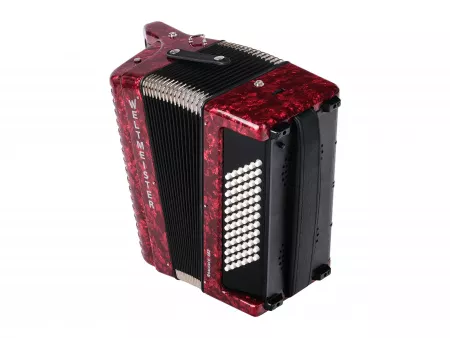 Romance 602 Аккордеон кнопочный 60/72/II/3, красный, Weltmeister, Romance602-II-72/60-RD