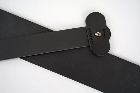 Ремень для гитары, кожаный, черный, Root Note, GS6001-BK