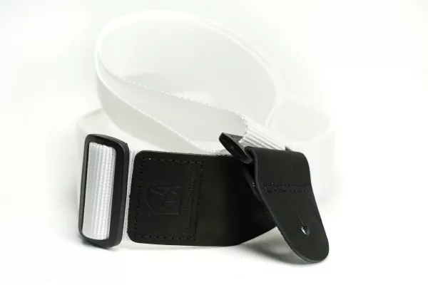 Ремень для гитары, нейлоновый, белый, Mamba straps, MB5031-067  рис.2 