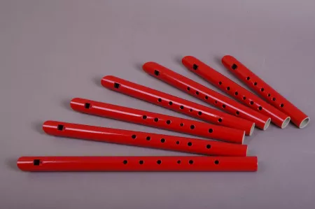 Комплект свирелей (7 тональностей: C,D,E,F,G,A,H) с подставкой, Мастерская Сереброва, MS-DU-SV-02