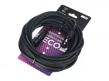 Кабель микрофонный 9м, ZZcable, E4-XLR-M-F-0900-0