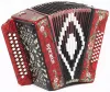 Гармонь "Шуйская" 25х25-III, красная, Шуйская гармонь, SZ51XYL-A-RD