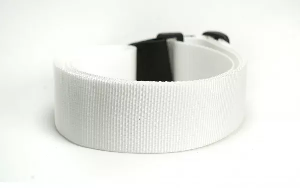 Ремень для гитары, нейлоновый, белый, Mamba straps, MB5031-067  рис.2 