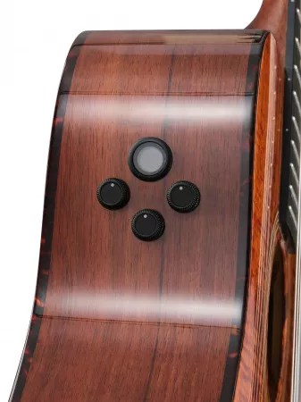 Frank Gambale Luxe Series Классическая гитара со звукоснимателем, с чехлом, Cort, LUXE-NYLON-WCASE-BR
