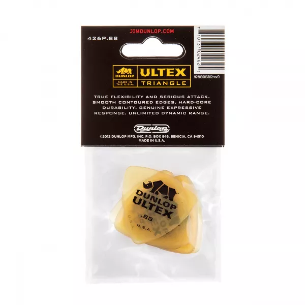Ultex Triangle Медиаторы 6шт, толщина 0,88мм, треугольные, Dunlop, 426P.88  рис.2 