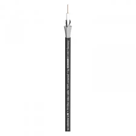 SC-Slimline 0.6/2.8 FRNC BLK Кабель коаксиальный 75 Ом, 100м, Sommer Cable, 600-0851F