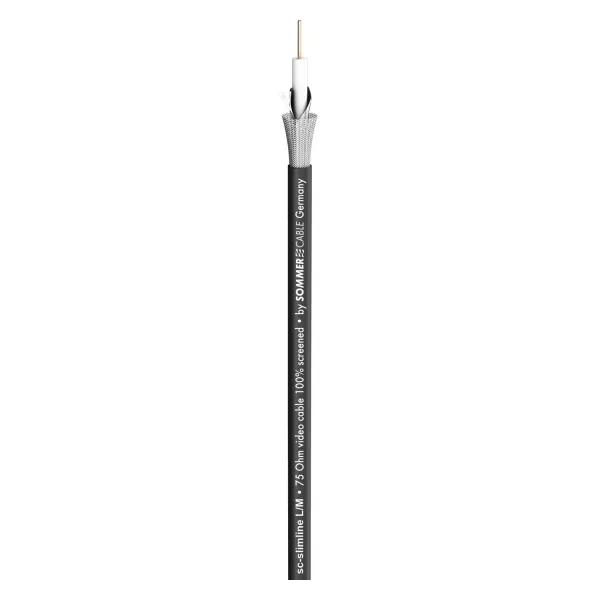 SC-Slimline 0.6/2.8 FRNC BLK Кабель коаксиальный 75 Ом, 100м, Sommer Cable, 600-0851F  рис.2 