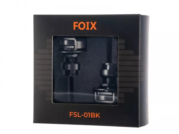 Крепление ремня с блокировкой для гитары (стреплоки), чёрный, Foix, FSL-01BK  рис.2 