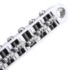 Бридж Tune-O-Matic роликовый для Les Paul, хром, Musiclily, MX1707CR