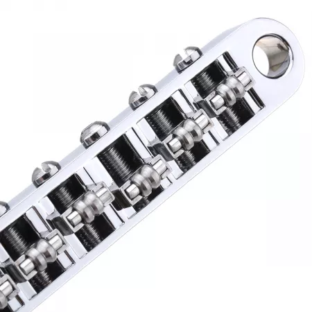 Бридж Tune-O-Matic роликовый для Les Paul, хром, Musiclily, MX1707CR