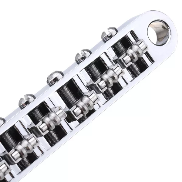 Бридж Tune-O-Matic роликовый для Les Paul, хром, Musiclily, MX1707CR  рис.2 