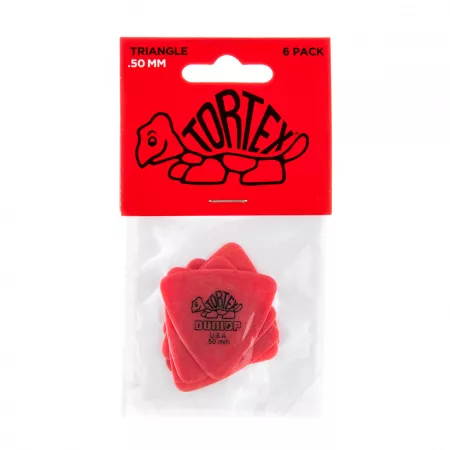 Tortex Triangle Медиаторы 6шт, толщина 0,50мм, треугольные, Dunlop, 431P.50