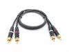 Кабель аудио 2хRCA-2хRCA, 2м, ZZcable, E56-2RCA-2RCA-0200-0
