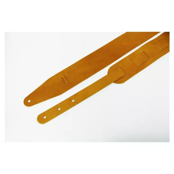Leather Ремень для гитары, кожаный, цвет горчица, Fidel, FL50028L  рис.2 