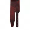 Leather Ремень для гитары, кожаный, цвет лава, Fidel, FL50001L