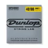 Super Bright Комплект струн для бас-гитары, никелированные, 40-100, Short Scale, Dunlop, DBSBN40100S