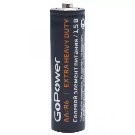 Carbon Zinc PRO Элемент питания AA/R6 солевой 1.5В, 4шт, GoPower, 00-00015592