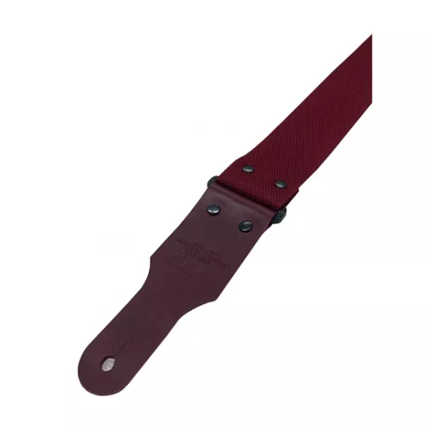 Cotton Ремень для гитары, хлопок, темно-бордовый, Fidel, FL0014C  рис.2 