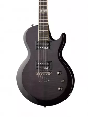 Электрогитара, черная, Clevan, CP-52FTBK-GLOSS