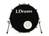 Бас-барабан 22" x 18", красный, LDrums, 5001012-2218