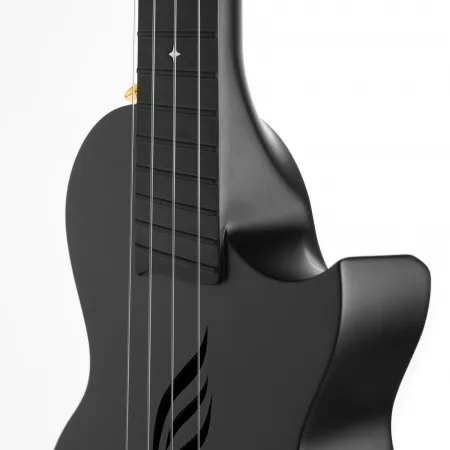 Carbon Fibre Укулеле концертный, с чехлом, черный, углеволокно, Cascha, HH-2258