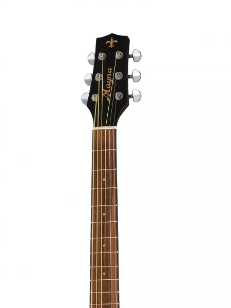 Акустическая гитара, с вырезом, серая, Magna, MGC-01  рис.2 