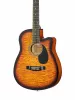 Фольковая гитара вырез HOMAGE, LF-3800CT-SB