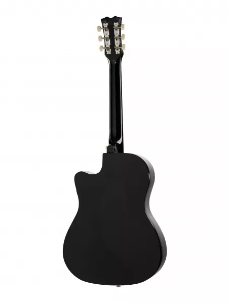 Акустическая гитара, черная, с вырезом, Foix, FFG-1038BK  рис.2 