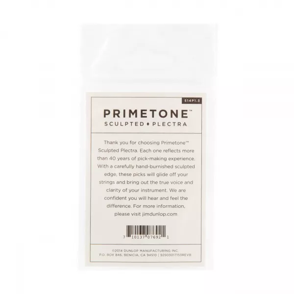 Primetone Медиаторы 3шт, толщина 1,3мм, скругленные, Dunlop, 514P1.3  рис.2 