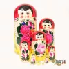 LHM10101 Матрешка традиционная 9 кукольная, Хохлома