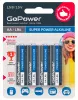 Super Power Alkaline Элемент питания AA/LR6 щелочной 1.5В, 4шт, GoPower, 00-00015601