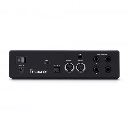 Звуковая карта USB, 2 входа-4 выхода, 24 бит/192 кГц, Focusrite, Clarett+2Pre