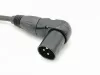 Кабель микрофонный XLR-M-F, прямой/угловой, 2м, ZZcable, E62-XLR-MR-F-0200-0