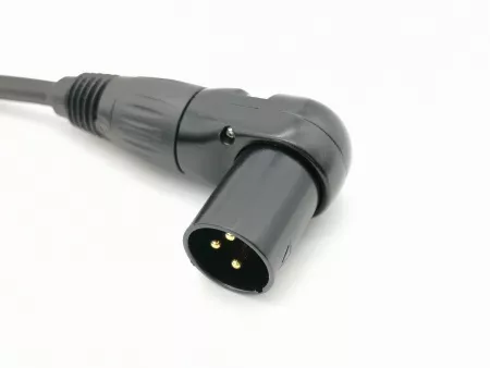 Кабель микрофонный XLR-M-F, прямой/угловой, 2м, ZZcable, E62-XLR-MR-F-0200-0