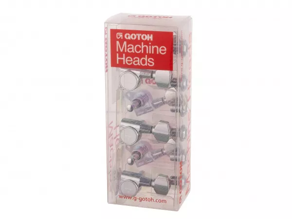 Колки для гитары 6л, хром, Gotoh, SG381-07-C-L6  рис.2 