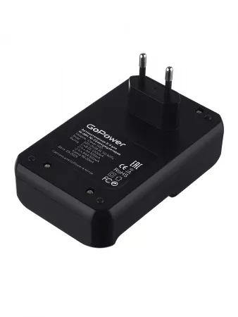 iClever 500 Зарядное устройство для аккумуляторов AA/AAA/Крона, 4 слота, GoPower, 00-00031387