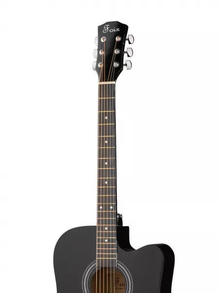 Акустическая гитара, с вырезом, черная, Foix, FFG-4101C-BK  рис.2 