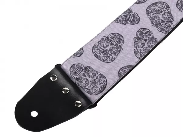 Ремень для гитары, череп 2, MEZZO, MZ-RGE-7skull2  рис.2 