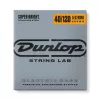 Super Bright Комплект струн для 5-струнной бас-гитары, нерж.сталь, Light, 40-120, Dunlop, DBSBS40120