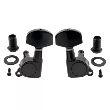 Колки для гитары 3+3, черные, Musiclily, MX1340BK-3MX1341BK-3