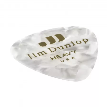 Genuine Celluloid Медиаторы, 12шт, толстые, белый перламутр, Dunlop, 483P04HV