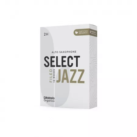 Organic Select Jazz Filed Трости для саксофона альт, размер 2H, 10 шт, D'Addario, ORSF10ASX2H
