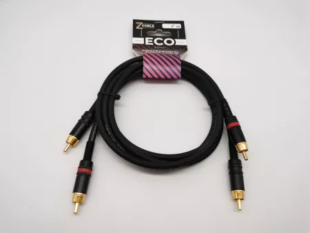 Кабель аудио 2хRCA-2хRCA, 1м, ZZcable, E36-2RCA-2RCA-0100-0