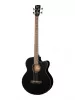 Acoustic Bass Series Электро-акустическая бас-гитара, с вырезом, черная, Cort, AB850F-BK-BAG