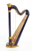 MLH0012 Capris Арфа 21 струнная (A4-G1), цвет - синий глянцевый, Resonance Harps
