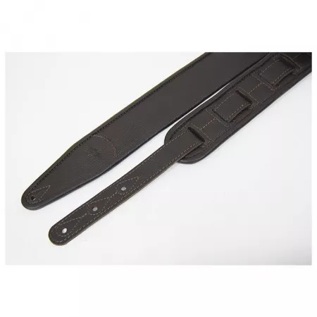 Leather Custom Ремень для гитары, кожаный, темно-коричневый, Fidel, FL700002CU