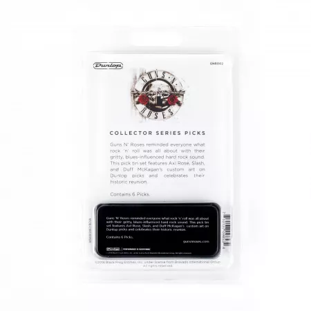 Guns N Roses Медиаторы, 6шт, в коробочке, Dunlop, GNR002