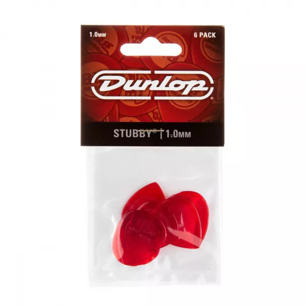 Stubby Jazz Медиаторы 6шт, толщина 1,0мм, Dunlop, 474P1.0  рис.2 